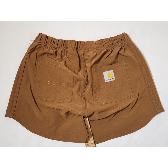 Carhartt Girl's Rugged Flex Ripstop Short youth large size 12 Brown - Picture 6 of 10